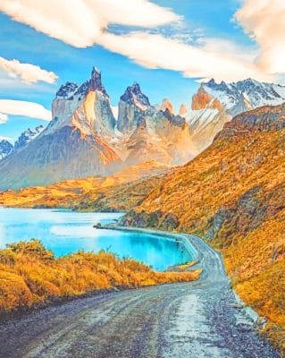 Torres Del Paine National Park paint by numbers