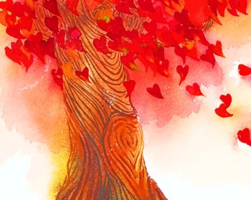 Tree Of Love painting by numbers