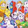 Undertale Characters paint by numbers