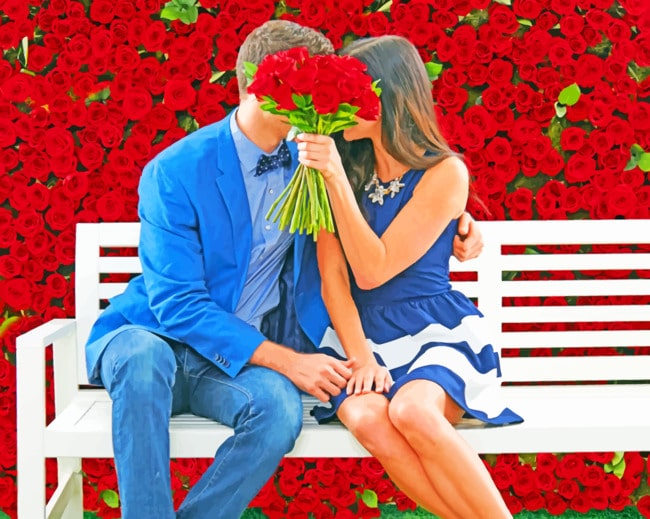 Valentine's Day Date painting by numbers