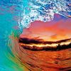 Sunset Wave paint by numbers