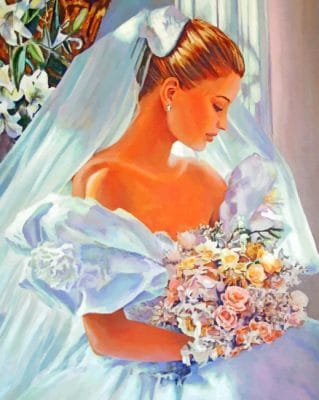 Vintage Bride paint by numbers