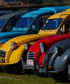 Vintage Citroen 2CV paint by numbers