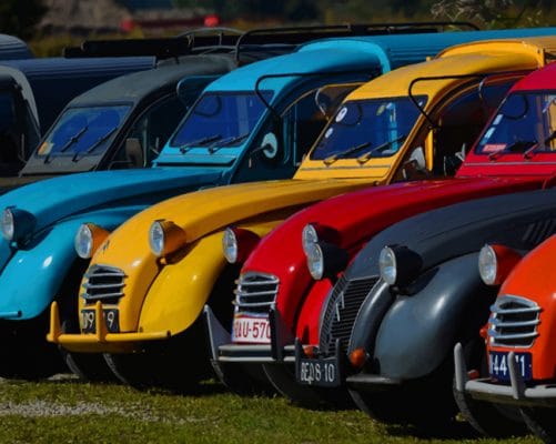 Vintage Citroen 2CV paint by numbers