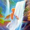 Waterfall Lady paint by numbers