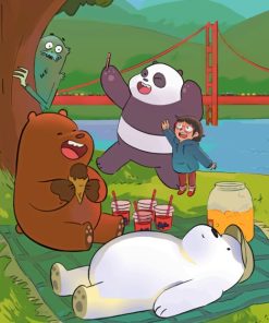 We Bare Bears painting by numbers