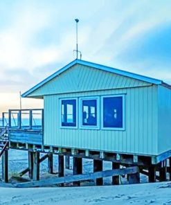 Wooden House In Seaside paint by numbers