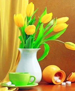 Yellow Tulips Photography paint by numbers