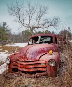 Abandoned Old Truck paint by numbers