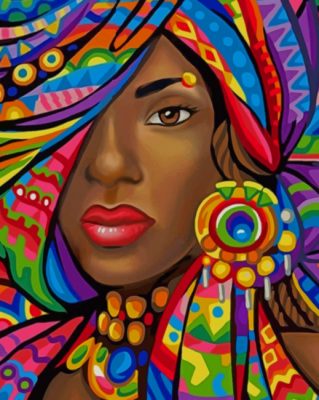 African Art Painting painting by numbers