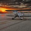 Airplane During Sunset Time painting by numbers