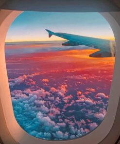 Airplane View Of Clouds painting by numbers