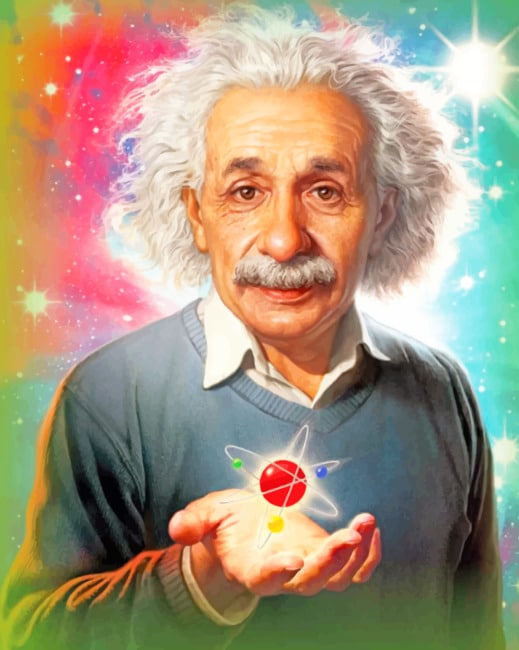 albert einstein paint by numbers