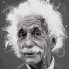 Albert Einstein Poster painting by numbers