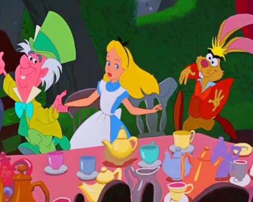 Alice In Wonderland 1951 paint by numbers