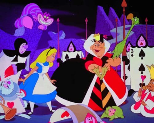 Alice In Wonderland Scene paint by numbers