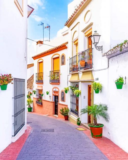 Alley Street Spain painting by numbers