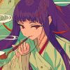 Anime Girl Smoking painting by numbers