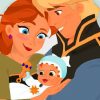 Kristoff And Anna Family painting by numbers