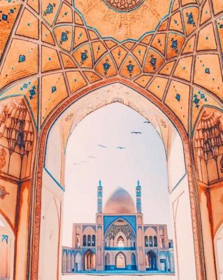 Arch In Front Of The Mosque painting by numbers