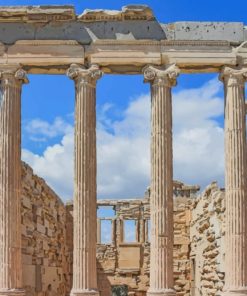 Athenes Acropolis Ruins paint by numbers