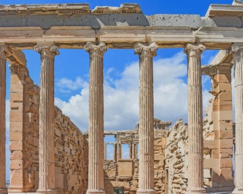 Athenes Acropolis Ruins paint by numbers