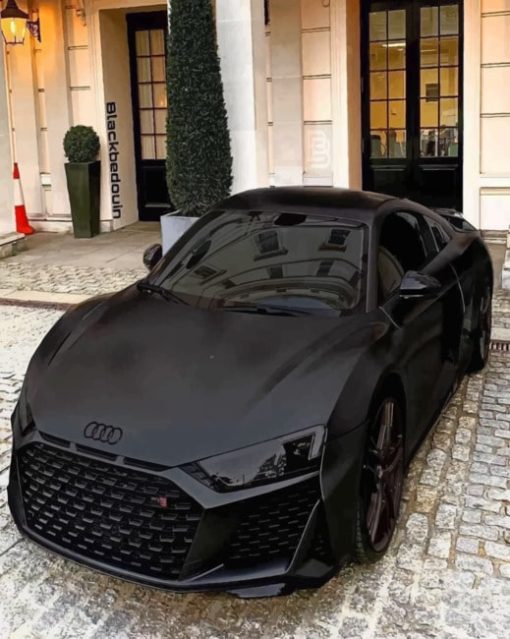 Black Car Audi R8 painting by numbers