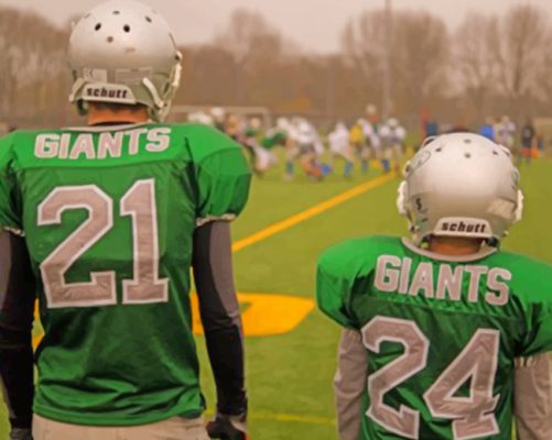 American Football Players paint by numbers