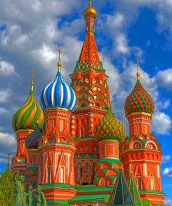 Basils Russian Cathedral paint by numbers