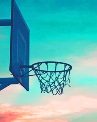 Basketball Hoop paint by numbers