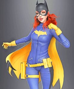 Batgirl Suit paint by numbers