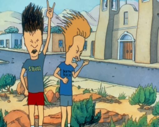 Metalheads Beavis And Butthead paint by numbers