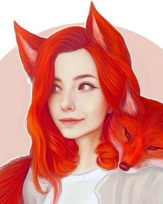 Beautiful Fox Art painting by numbers