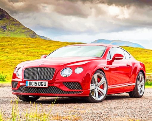 Bentley Continenta painting by numbers