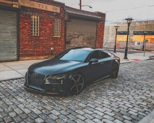 Dark Black Audi paint by numbers