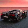 Black Ferrari 458 painting by numbers