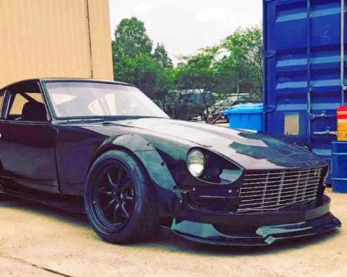 Black Nissan Fairlady paint by numbers