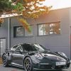 Black Porsche Parked paint by numbers