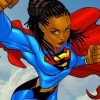 Black Superwoman paint by numbers