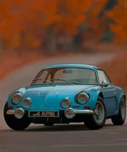 Blue Alpine Car paint by numbers