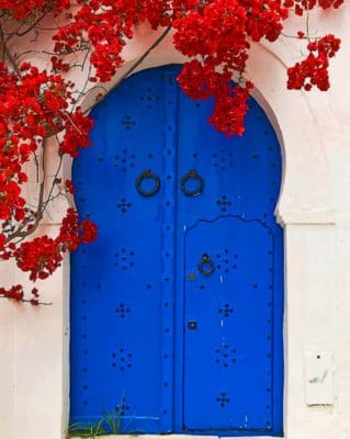 Blue Doorway painting by numbers