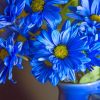 Blue Flowers In A Blue Vase paint by numbers