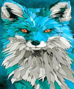 Blue Fox Art paint by numbers