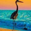 Blue Heron At Sunset paint by numbers