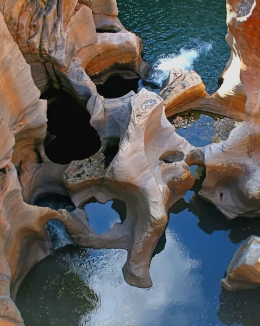Blyde River Canyon painting by numbers