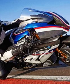 BMW Race Bike paint by numbers