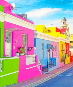 Bo-Kaap Cape Town painting by numbers