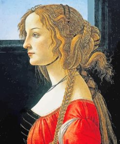 Botticelli Ideal Portrait Of A Lady paint by numbers