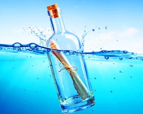 Bottle In The Sea painting by numbers