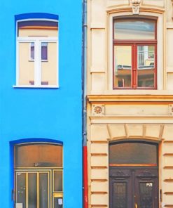 Buildings In Koln Germany paint by numbers